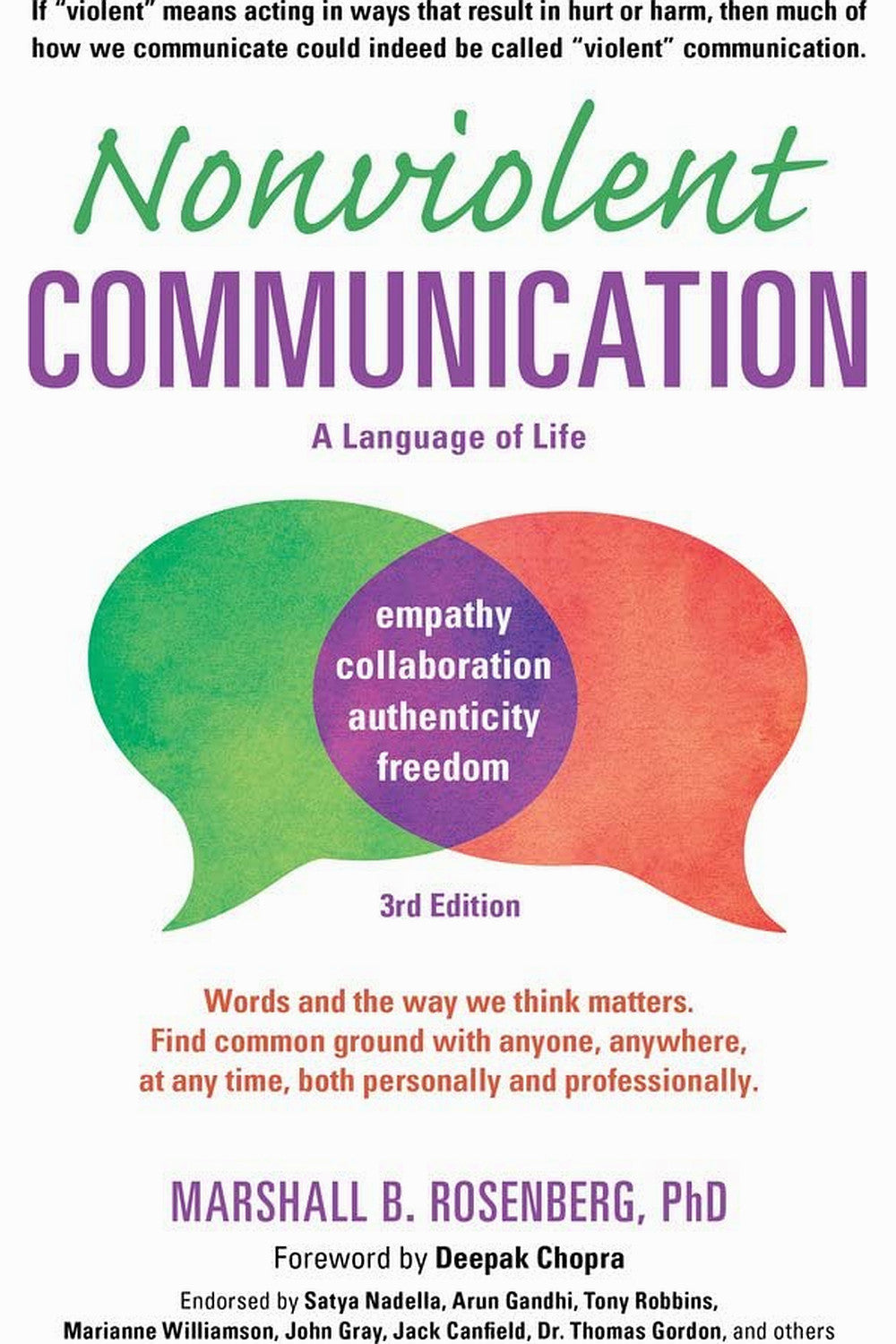 Nonviolent Communication: A Language of Life, Life-Changing Tools for Healthy Relationships by Marshall B. Rosenberg