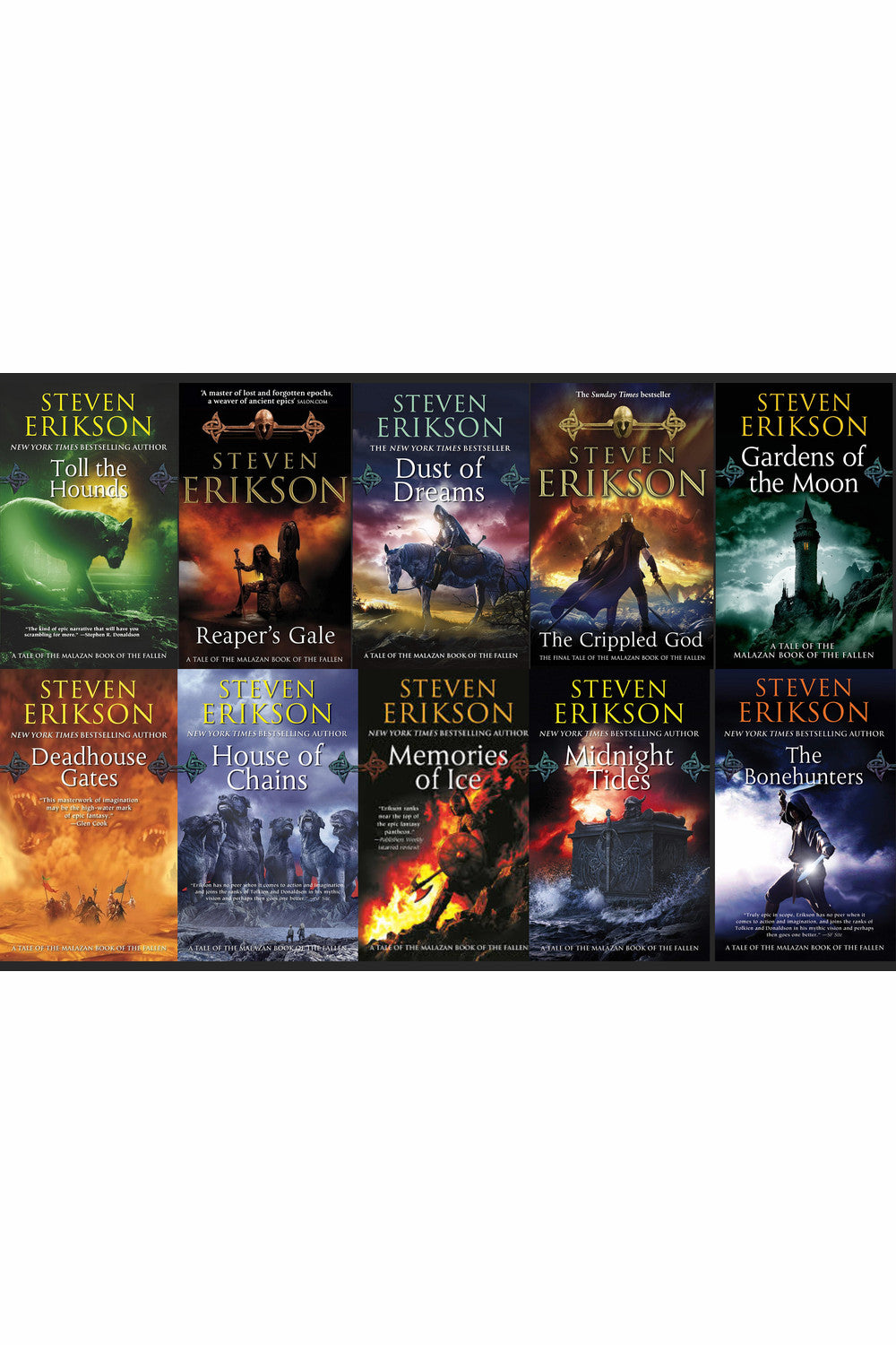Malazan Book of the Fallen Series by Steven Erikson