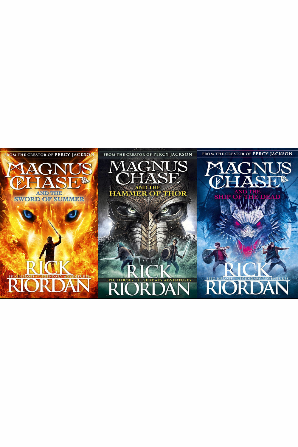 Magnus Chase and the Gods of Asgard Trilogy Series by Rick Riordan
